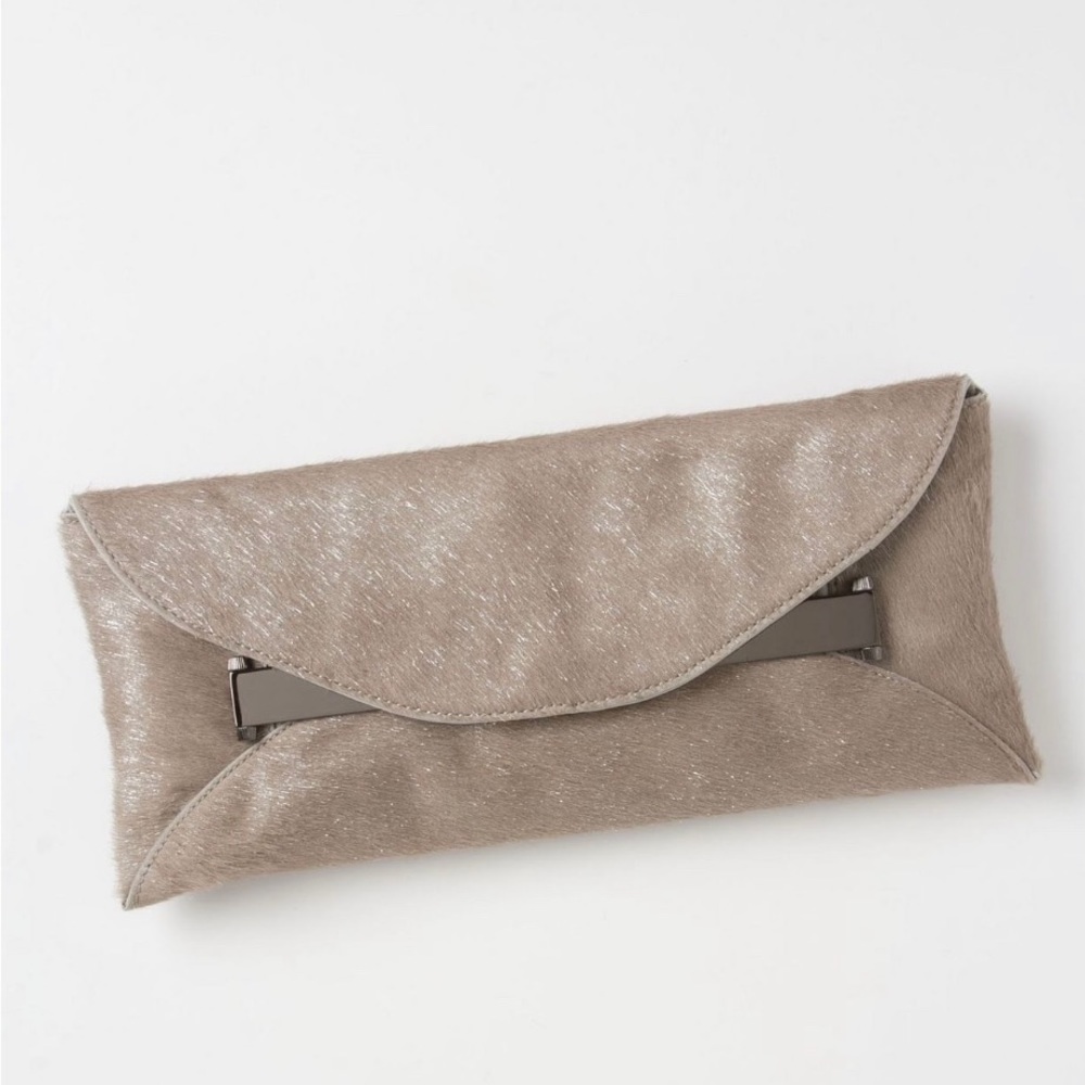 Anthropologie pony hair clutch
